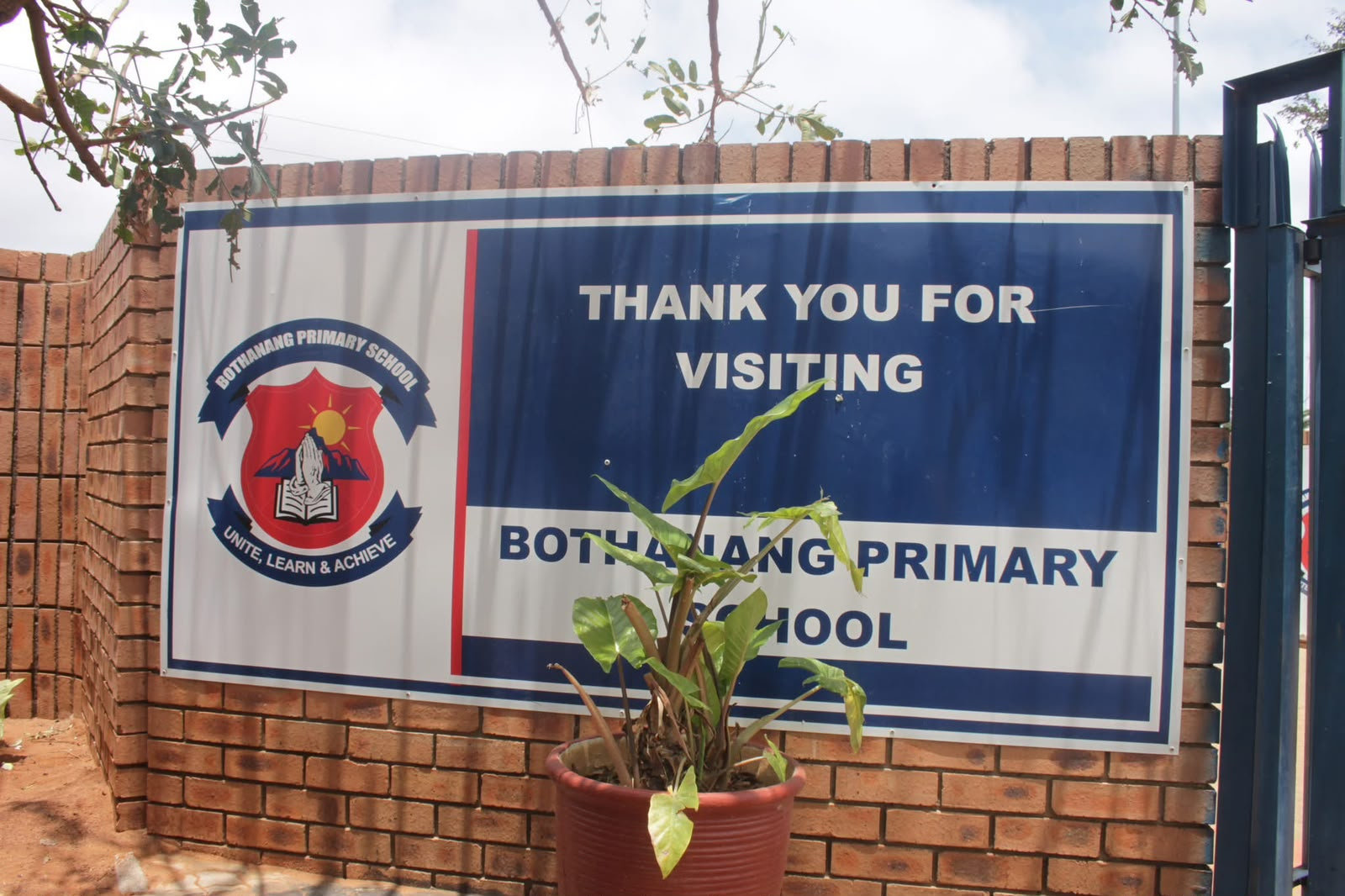 Bothanang Primary School thank you for visiting exit banner