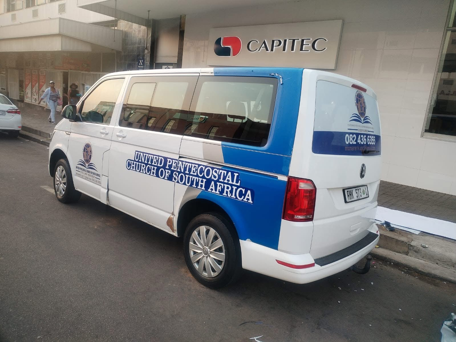 Branded church transport van completed by BM Digital